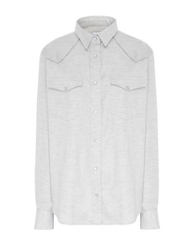 Shop 8 By Yoox Shirts In Light Grey