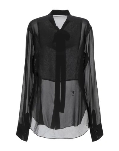 Shop Dior Shirts & Blouses With Bow In Black