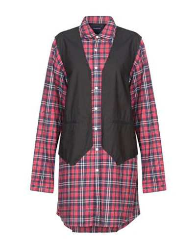 Shop Undercover Checked Shirt In Red