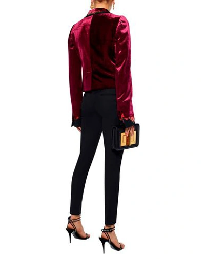 Shop Haider Ackermann Suit Jackets In Maroon