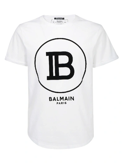 Shop Balmain T-shirt In Blanc
