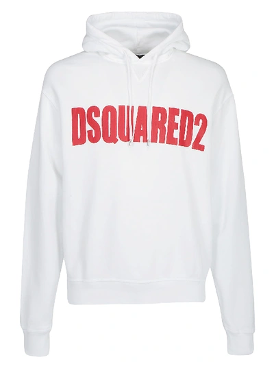 Shop Dsquared2 Hoodie In White