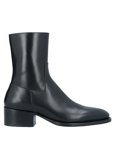Shop Dsquared2 Man Ankle Boots Black Size 8.5 Calfskin
