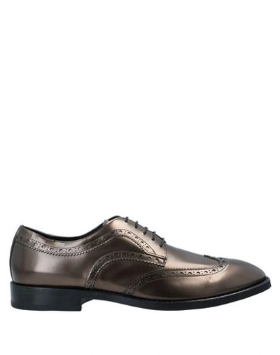 Shop Raparo Laced Shoes In Bronze