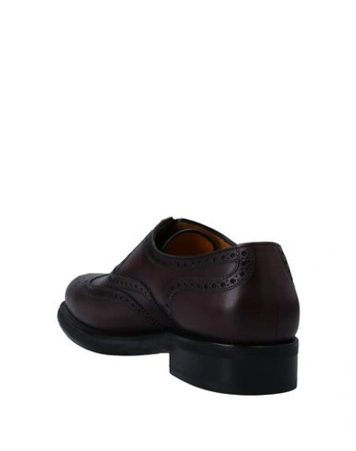 Shop A.testoni Lace-up Shoes In Maroon