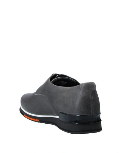Shop A.testoni Laced Shoes In Grey
