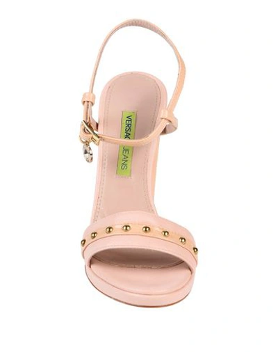 Shop Versace Jeans Sandals In Pink