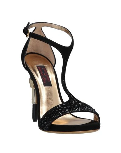 Shop Alberto Guardiani Sandals In Black