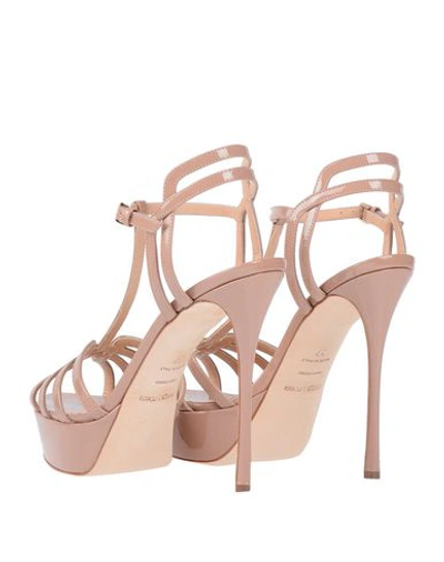 Shop Sergio Rossi Sandals In Pale Pink