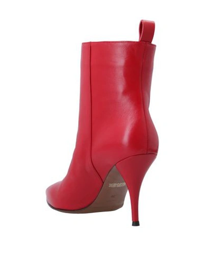 Shop L'autre Chose L' Autre Chose Woman Ankle Boots Red Size 6 Soft Leather