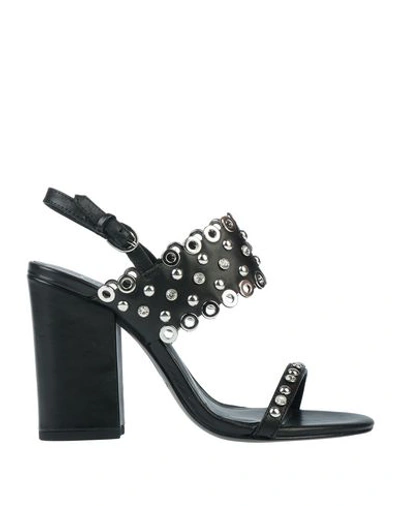 Shop Ash Sandals In Black