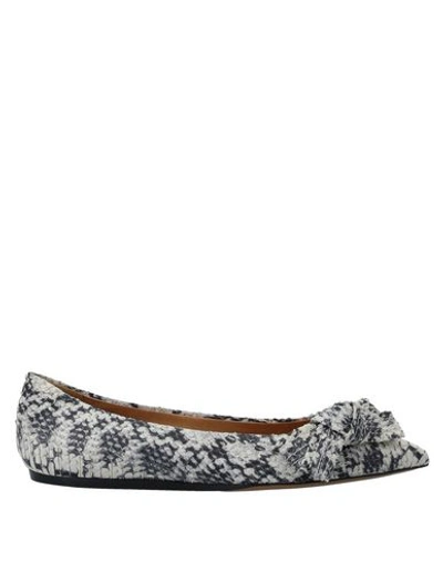 Shop Isabel Marant Ballet Flats In Beige