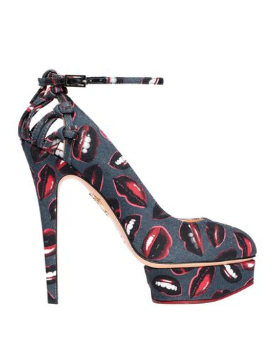 Shop Charlotte Olympia Pumps In Lead
