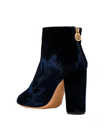 Shop Charlotte Olympia Ankle Boots In Dark Blue