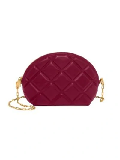 Shop Bottega Veneta Medium Mini Leather Crossbody Bag In Red