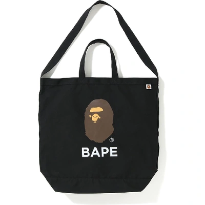 Pre-owned Bape Shoulder Tote Bag Black | ModeSens
