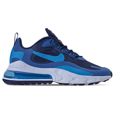 Shop Nike Men's Air Max 270 React Casual Shoes In Blue