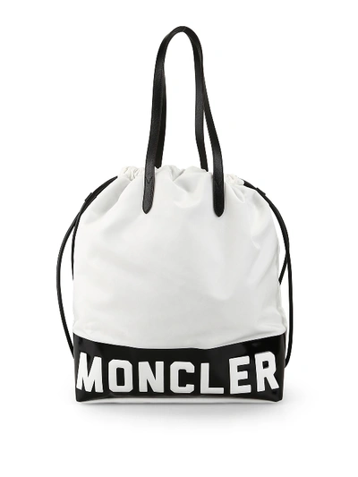 Shop Moncler Flamenne Nylon Tote In White