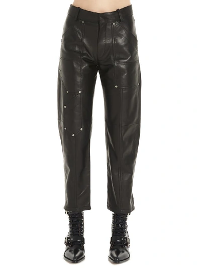 Shop Chloé Panelled Cropped Pants In Black