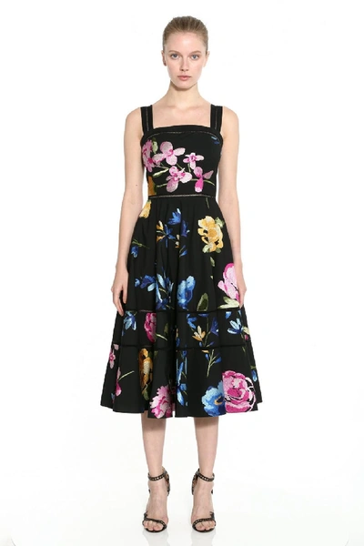 Shop Marchesa Sleeveless Floral Cotton Dress
