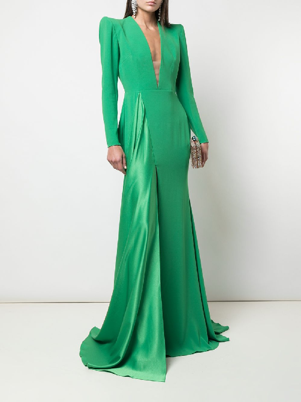 long sleeve structured dress