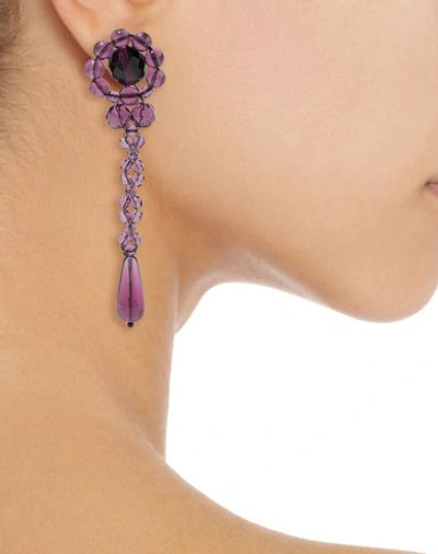 Shop Ben-amun Earrings In Purple