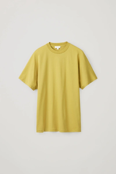 Shop Cos Relaxed Organic-cotton T-shirt In Yellow