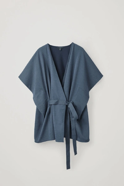 Shop Cos Kimono Wrap Top In Black