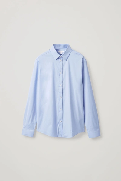 Shop Cos Classic Slim Fit Shirt In Blue
