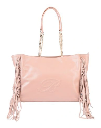 Shop Blumarine Shoulder Bag In Pale Pink