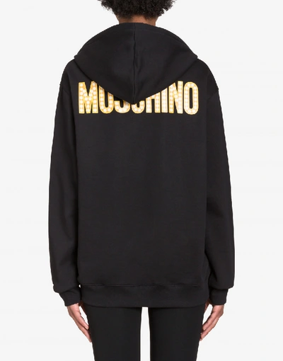 Shop Moschino Trolls Cotton Sweatshirt In Black