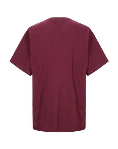 Shop Thrasher Man T-shirt Burgundy Size S Cotton In Red