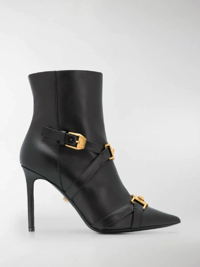 Shop Versace Tribute Boots In Black