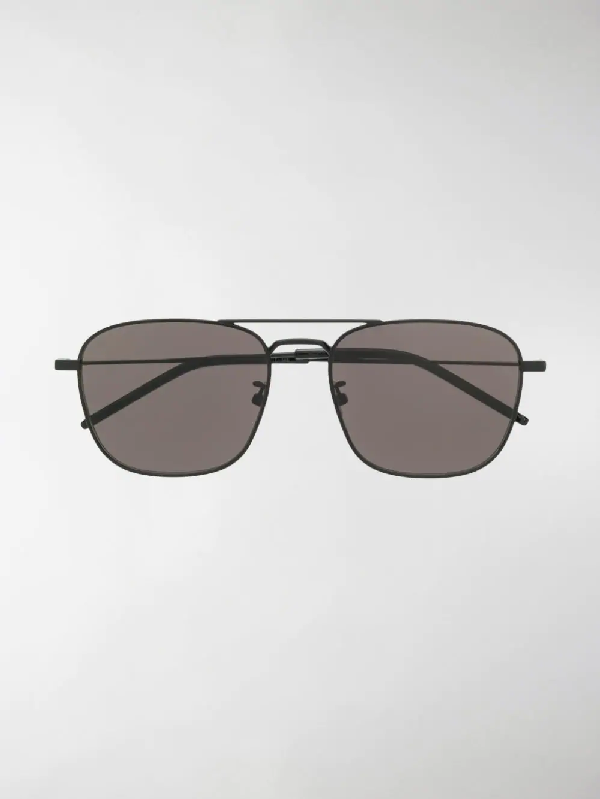 Saint Laurent Sl309 Aviator Sunglasses In Black | ModeSens