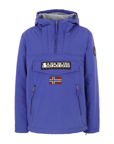 Shop Napapijri Jacket In Purple