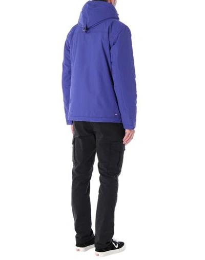 Shop Napapijri Jacket In Purple