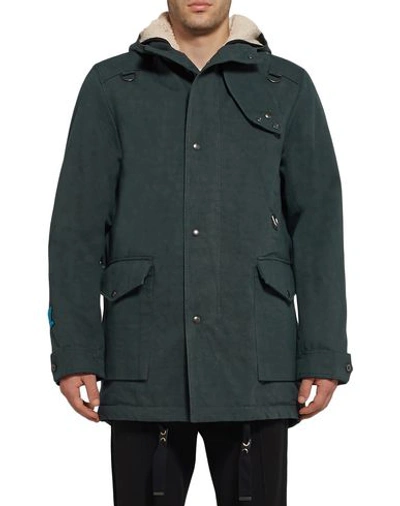 Shop Lanvin Coat In Steel Grey