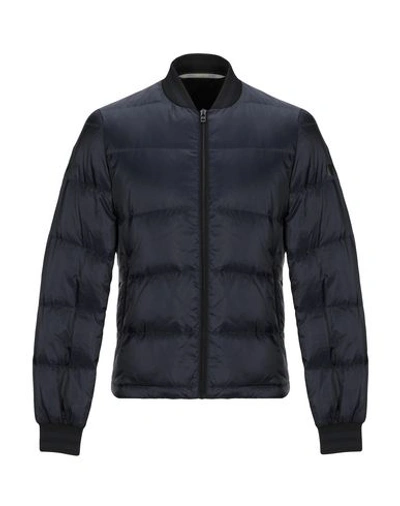 Shop Patrizia Pepe Down Jackets In Dark Blue