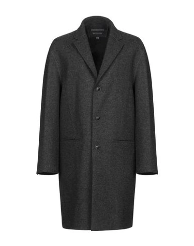 Shop John Varvatos Coat In Steel Grey