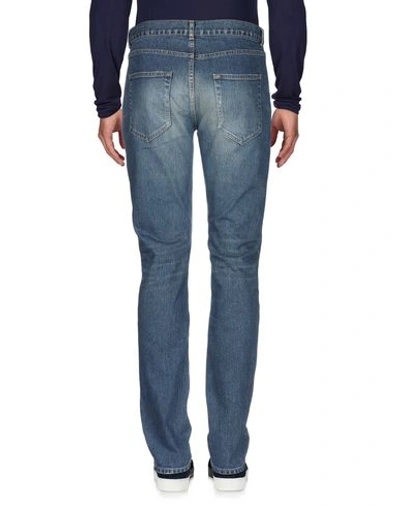 Shop Saint Laurent Denim Pants In Blue