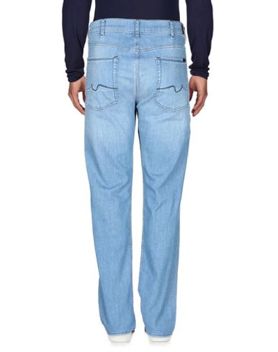 Shop 7 For All Mankind Denim Pants In Blue