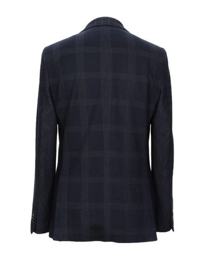 Shop Etro Blazer In Dark Blue