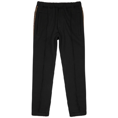 Shop Fendi Black Wool-blend Trousers