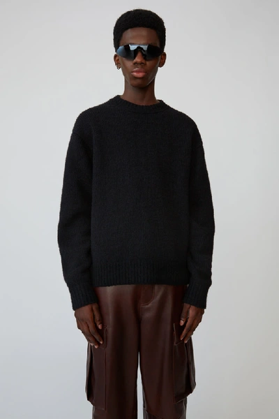 Shop Acne Studios Crewneck Sweater All Black