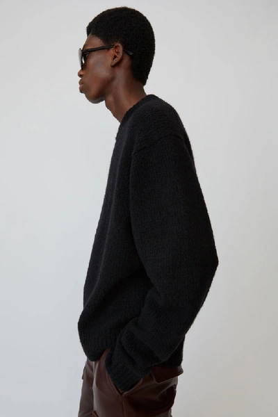 Shop Acne Studios Crewneck Sweater All Black
