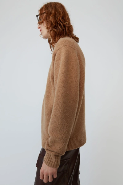 Shop Acne Studios Crewneck Sweater Light Brown