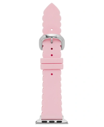 Shop Kate Spade Women's Interchangeable Pink Scalloped Silicone Apple Watch Strap 38mm/40mm