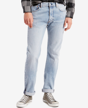 men's 501 original fit stretch jeans