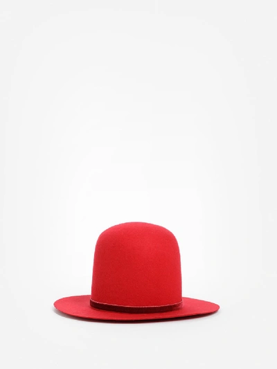 Shop Ann Demeulemeester Hats In Red