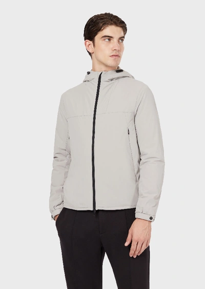 Shop Emporio Armani Blouson Jackets - Item 41920610 In Light Gray